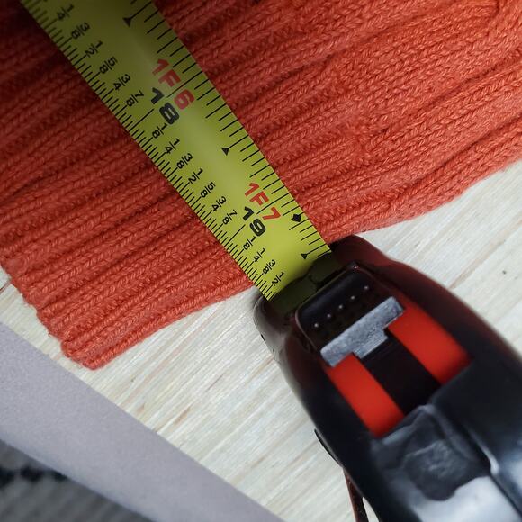 ST. JOHN'S BAY Orange Turtle Neck Cable Knit Sweater - Picture 7 of 10